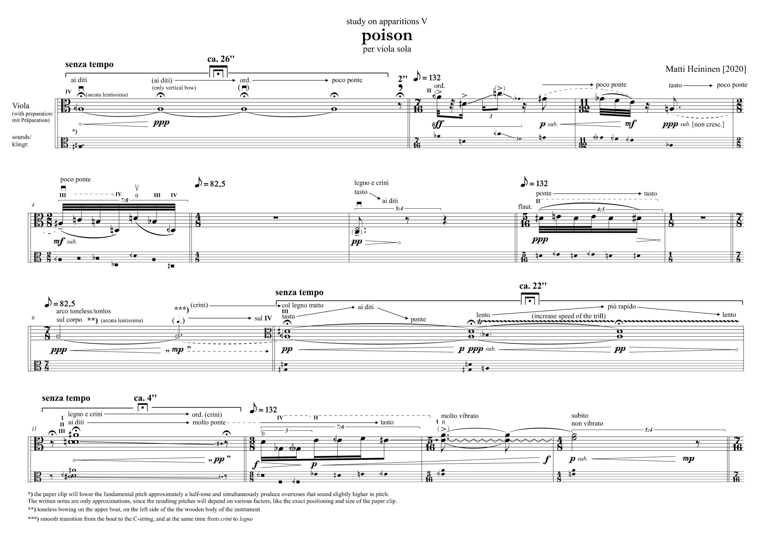composition solo work for solo viola